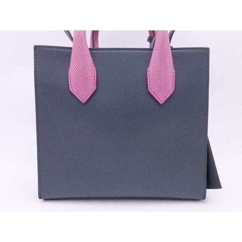 Balenciaga handbag shoulder bag gray pink purple leather silver accents - Picture 3 of 4